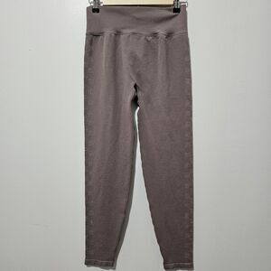 PINK Active - Leggings Seamless High Waisted Shimmer - Size M - Dusty Mauve